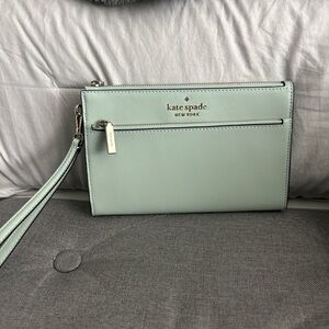 Kate Spade Mint Green Wristlet